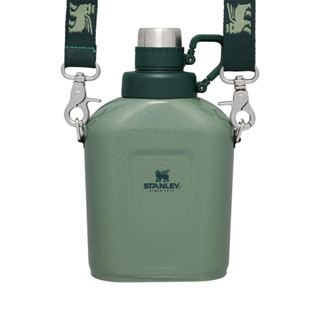 STANLEY กระบอกน้ำ รุ่น  ADVENTURE CLASSIC CANTEEN 1.0 L/1.1 QT STAINLESS STEEL HAMMERTONE GREEN