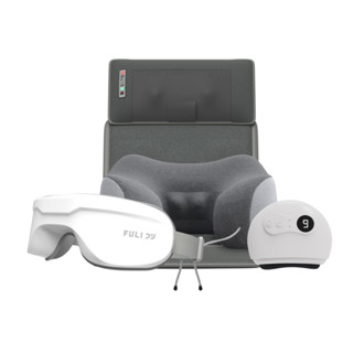 เซตนวดจัดเต็มสวยอัพเกรด FULI Natural Stone Electric Gua Sha + Ergonomic Smart Massager Mattress + Ergo Massage Neck