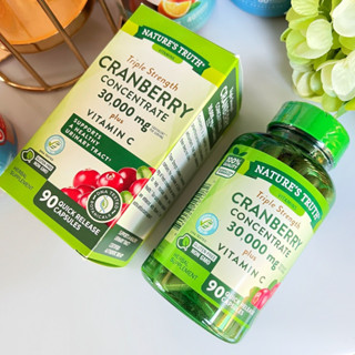 Natures Truth Triple Strength Cranberry Concentrate + Vitamin C  90 เม็ด
