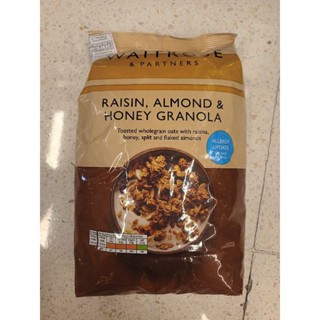 Waitrose Raisin Almond&amp;Honey Granola  ซีเรียล ลูกเกดน้ำผึ้ง 1000กรัม