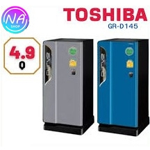 ตู้เย็น 1 ประตู 4.9 คิว TOSHIBA รุ่น GR-D145 สีเทา/สีน้ำเงิน/สีส้ม (รับประกัน 10 ปี)
