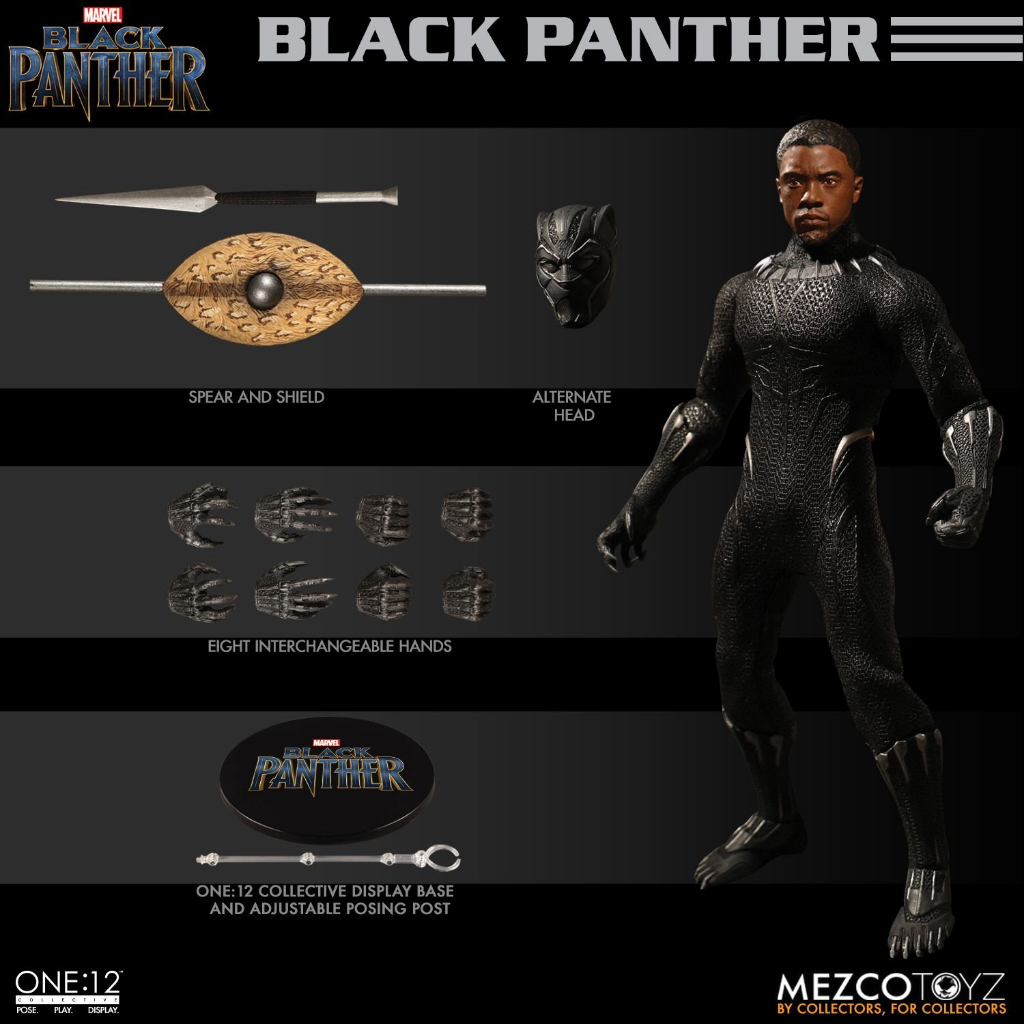 Mezco One : 12 Black Panther (สินค้าลิขแท้จาก Mezco)