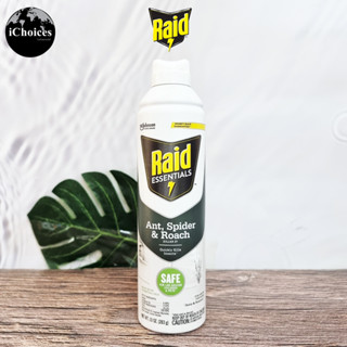 [Raid] Essentials Ant Spider, and Roach Aerosol Spray 283 g สเปร์ย กำจัดมด แมงมุม แมลงสาบ และแมลงคลานอื่นๆ สเปร์ยกำจัดแม