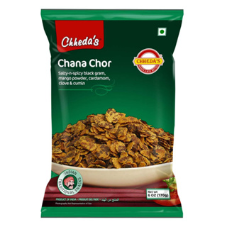 ขนมถั่วลูกไก่แผ่น ปรุงรสเครื่องเทศ Chana Chor Chickpea Chips Vegan