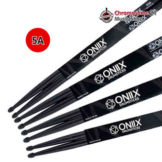 ไม้กลอง Oniix ขนาด 7A, 5A, 85A  Black Stain Drumsticks