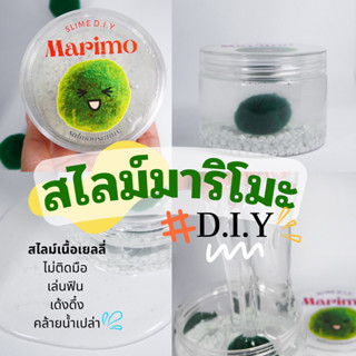 สไลม์มาริโมะ D.I.Y 🌳💧(Marimo Slime D.I.Y) สไลม์เยลลี่ สไลม์น้ำ | salmonsunny