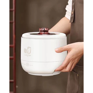 หม้อไฟฟ้า 1L หม้อเคลือบ หุงข้าว ข้าวต้ม อุ่น ชาบู ระบบทัชสกรีน