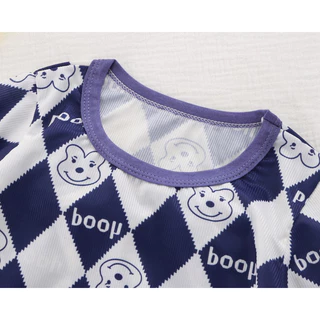 ชุดผ้าร่องเด็ก ชุดแขนสั้นขาสั้นเด็ก เสื้อผ้าเด็ก ไซส์ 80-130 พร้อมส่งจากไทย