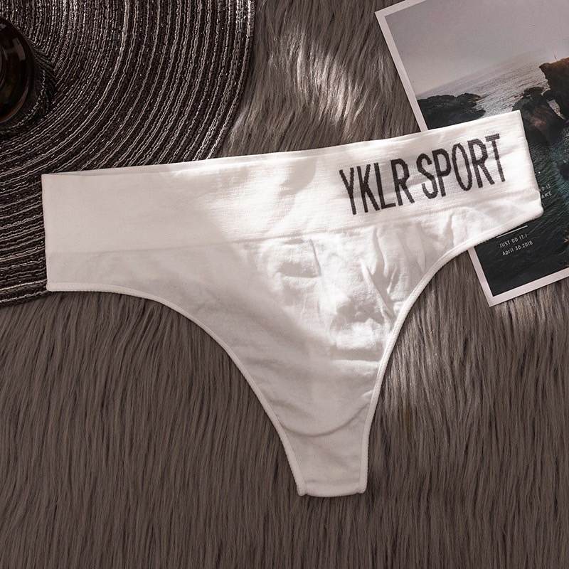 🌷กางเกงชั้นในจีสตริง และทรงเอวกลาง ด้านข้างเล็ก เซ็กซี่กึ่งสปอร์ต กางเกงชั้นใน สําหรับสตรี ผ้าฝ้ายเอวกลาง🌷 - รูปที่ 4