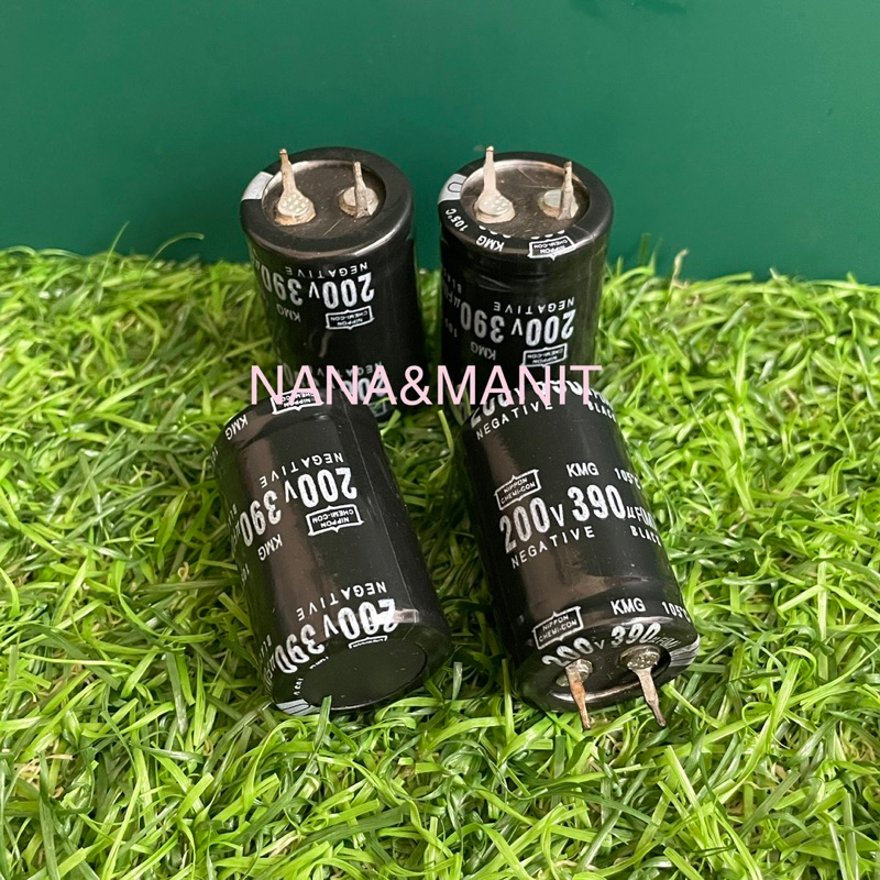 CAPACITOR 390UF 200V อ้วน20MMxสูง35MM (แท้ใหม่)❗️พร้อมส่งในไทย🇹🇭ชิ้นละ