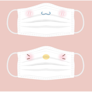 แมสลายการ์ตูน Cinnamon &amp; Hello kitty (Face Mask) *ซีลแยกชิ้นทุกชิ้น