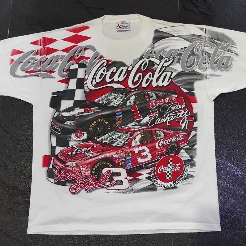 เสื้อยืด NASCAR วินเทจ OVP Coca-Cola X Dale Earnhard no3 ปี 1998 สภาพสวย น่าสะสม .🥇