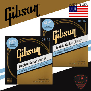 GIBSON BRITE WIRE REINFORCED ELECTRIC GUITAR STRINGS สายกีต้าร์ไฟฟ้า