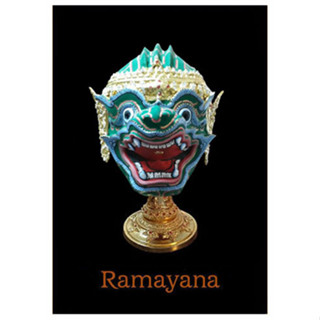 หัวโขน รามเกียรติ์ Ramayana Ban Ruk Surasane Head Statue (สุรเสน) (1/1 Wearable)