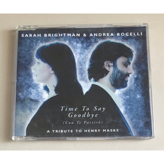 ซีดีซิงเกิ้ล ของแท้ มือ 2 สภาพดี...250บาท “Sarah Brightman/Andrea Bocelli”ซิงเกิ้ล"Time to Say Goodbye"Made in Germany