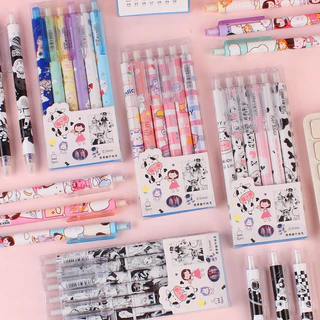 ปากกาลบได้ ปากกาเจลลบได้ ลายการ์ตูนน่ารัก เจลสีน้ำเงิน พร้อมส่ง!!!