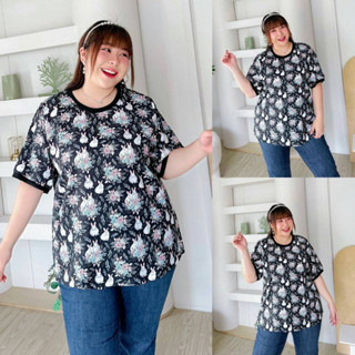 🔥Plussize🔥เสื้อคนอ้วน🔥M รอบอก 52 สะโพก 56 ยาว 29.    L รอบอก 56 สะโพก 62 ยาว 30.