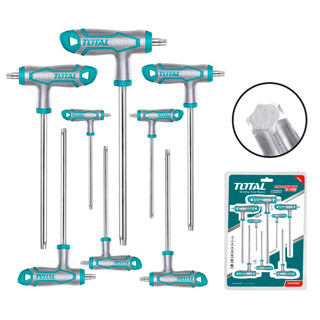 Total ประแจแอล หัวท๊อกซ์ ด้ามตัวที T10-T50 (8 ตัวชุด) รุ่น THHW8083 ( Tork Key Wrench with Handle )