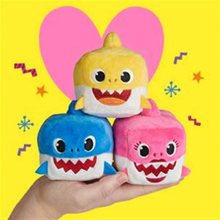 Pinkfong Baby Shark Cubes Plush W Sound-ตุ๊กตา