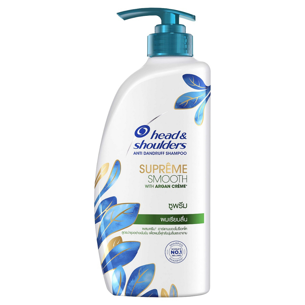 Head & Shoulders Supreme Smooth Shampoo ซูพรีม สมูท แอนตี้-แดนดรัฟ แชมพู 480 มล.