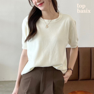[TOPBASIX] - Bear knit top เสื้อไหมพรมผ้านิ่ม 4 สี