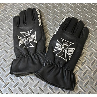 MOON Equipped Iron CrossWinter Leather Gloves [BK071BK] ถุงมือหนัง Iron Cross