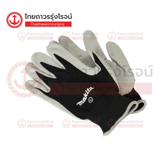 MAKITA ถุงมือเคลือบ สีดำ-เทา ไซส์ L |คู่| TTR Store