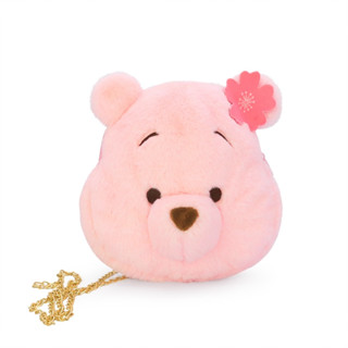 Disney ลิขสิทธิ์แท้ กระเป๋าสะพายข้าง Pooh : Pink (Winnie the pooh)