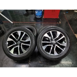 แม็ก Honda Civic MC ขอบ 16"  5/114 ใส่ Honda Accord Civic CRV HRV brv ได้เลยพร้อมยางสภาพดีใช้ได้อีกยาวๆ