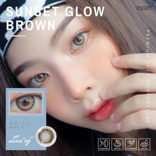 Luxzy Lens Mini sunset Glow Brown ค่าสายตา 0.00-1000