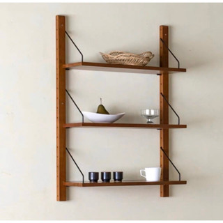 [ลด15% ”PRW8YD”] Vintage Wall Shelf ชั้นวางของ ชั้นแต่งบ้าน ชั้นไม้ ชั้นติดผนัง ชั้นวินเทจ ชั้นหนังสือ ชั้นเก็บของ