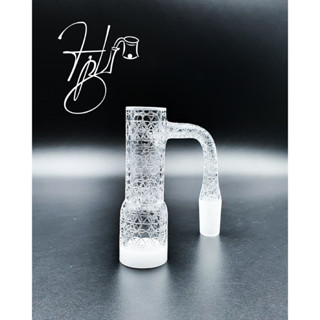 Full Engraved Quartz Banger Opague bottom, Nail for Dab rig, Wax/Dab/Shatter/Rosin/Resin DPQBN057