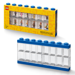 LEGO Minifigure Display Case 16 BLUE กล่องใส่เลโก้มินิฟิกเกอร์ ดิสเพลย์เคส สีน้ำเงิน (16 ช่อง) ของแท้ 100%