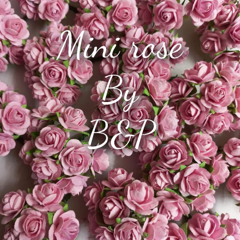 #Mini Rose 2cm.แพค100ดอก⚘️#ช่อกุหลาบหนู #กุหลาบจิ๋ว*พร้อมส่ง