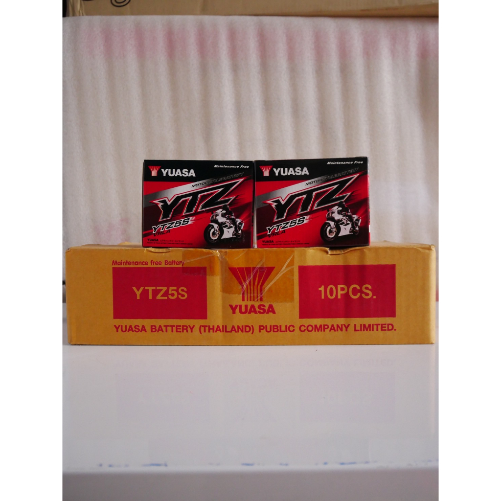 แบตเตอรี่ยัวซ่า Yuasa YTZ5s แบตเตอรี่เวฟ ราคานี้ขายยกลัง ลังล่ะ10ลูก