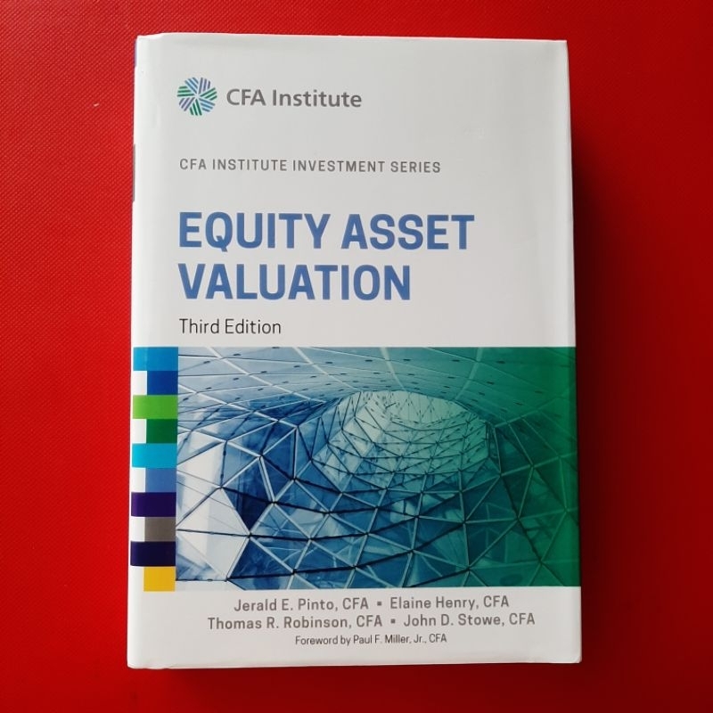 Equity Asset Valuation Wkbk 3e (Cfa) (CFA Institute Investment Series) 3rd Edition หนังสือมือสอง ภาษ