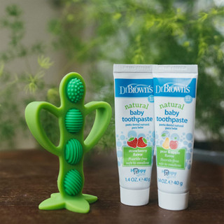 ยางกัด Dr. Brown’s Peapod Teether ยางกัดซิลิโคน ยางกัด ฝึกแปรงฟัน ทารก ยางกัดสำหรับเด็ก