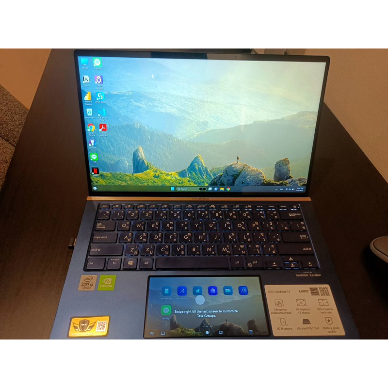 ‼️Notebookมือสอง Asus ZenBook UX434FLC-A6210T Blue *window11