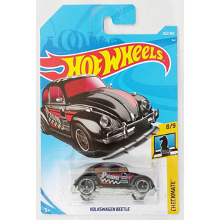 22HW โมเดลรถฮอตวิล ขนาดเล็ก Diecast Car Model Hot wheels 🔆 Volkswagen Beetle Pawn blk 💢 แพ็คและการ์ดไม่สวยตามภาพ 💢