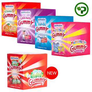 Biopharm GUMMY ไบโอฟาร์ม กัมมี่ [กล่อง12ซอง] เยลลี่สำหรับเด็ก อร่อย ทานง่าย **ยกกล่อง**