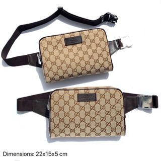 พร้อมส่ง New Gucci belt bag ถุงผ้า การ์ด