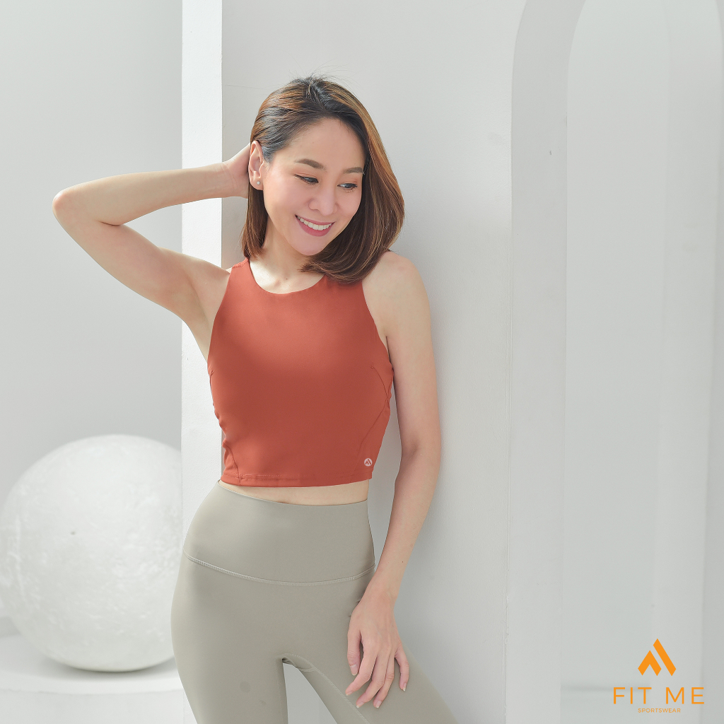 Gentle Bra สปอร์ตบราตัวยาว เสื้อสปอร์ตบราออกกำลังกาย มีฟองน้ำในตัว สปอร์ตบราเต็มตัว บราโยคะ FitMeSportswear