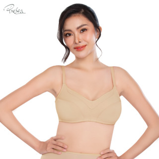 Presea บราไร้โครงตกแต่งผ้าตาข่าย MA1513