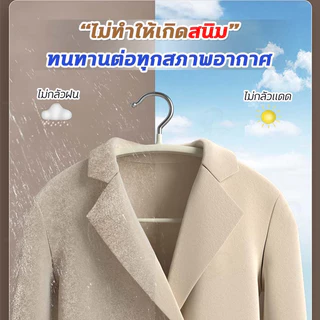[เคลือบซิลิโคนหนาพิเศษ] ไม้แขวนเสื้อ ไม้แขวนเสื้อกันลื่น แขวนผ้า เคลือบซิลิโคนกันลื่นมี6สี 1แพ็ค/5ชิ้น พร้อมส่ง CY