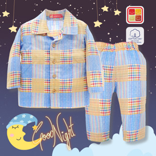 ชุดนอนเด็ก แขนยาวขายาว ผ้านุ่มมาก ใส่นอนสบาย อายุ 1-5 ปี ของแท้จาก KidsplanetOfficial (2560M)