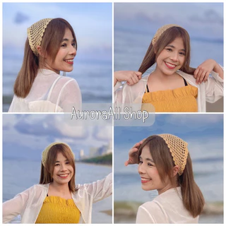 ถูกที่สุดดด‼️ 🌈Aurora🌈ผ้าโพกผมสามเหลี่ยม