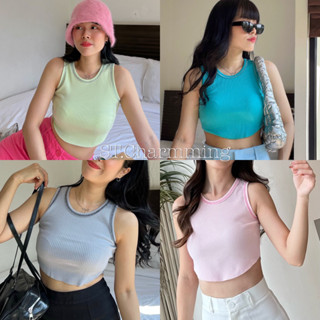 ST.Charmming 🦋 Mily Top 🍬 รุ่นแขนกุดเสื้อครอปเอวยูใส่แล้วดูผอมลงไป 5 kg.