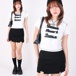 kome.girls กรอกโค้ดลด 45.- 🏷꒰KOMESEP45꒱ กระโปรงกางเกง รุ่น Jessica Skort