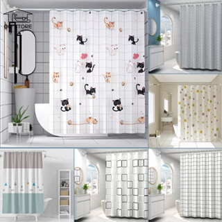 ม่านห้องน้ำ ขนาด180X180cm แบบพลาสติก กันน้ำ ไม่เป็นเชื้อรา ใ…