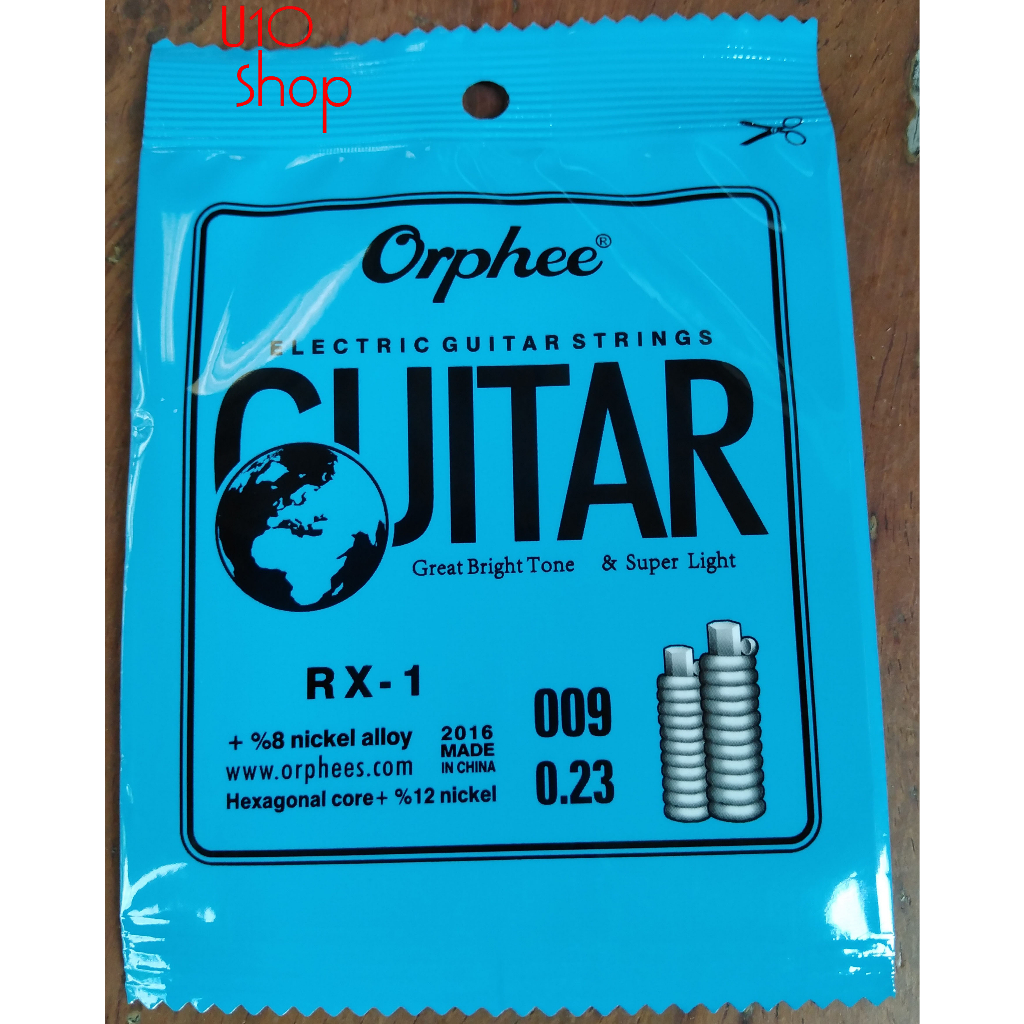 Orphee RX-1 Electric Guitar 1st E-String (.009) 10-Pack (สาย 1 กีตาร์​ จำนวน 10 ขิ้น)
